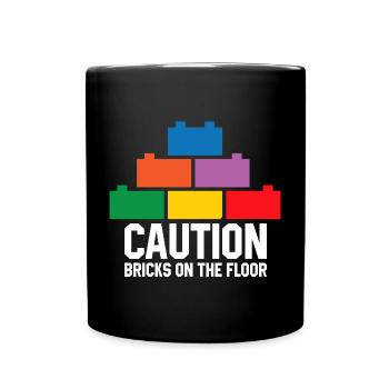 Brick Builder Brick Building Master Builder - Full Colour Mug - black - Front
