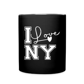 I love ny - Full Colour Mug - black - Front