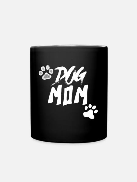 Dog mom. Maman d'un chien. - Mug uni - noir