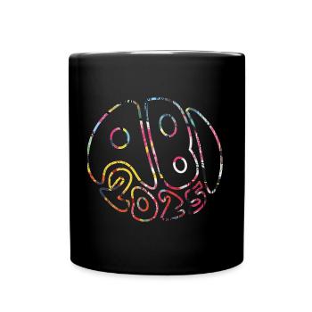 Abi 2025 Groovy Abiball Matura Geschenk - Tasse einfarbig - Schwarz - Vorne