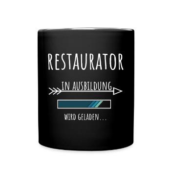 Restaurator Ausbildung Beruf Geschenk - Tasse einfarbig - Schwarz - Vorne