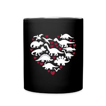 I Love Dinosaurs - Full Colour Mug - black - Front