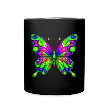 Butterfly - Full Colour Mug - black - Front