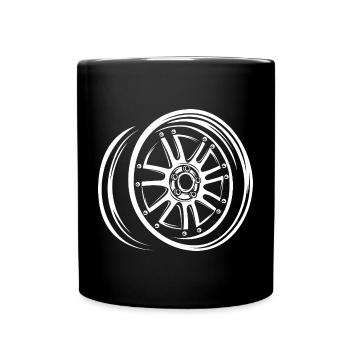 Stylish Tuning Rim – Auto-Design - Full Colour Mug - black - Front