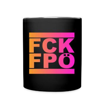 FCK FPÖ - Full Colour Mug - black - Front