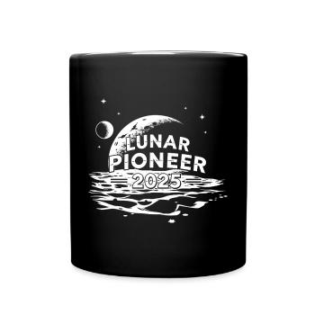 Lunar Pioneer 2025 - Tasse einfarbig - Schwarz - Vorne