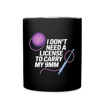 Je n’ai pas besoin de certificat pour ma laine - Mug uni - noir - Devant