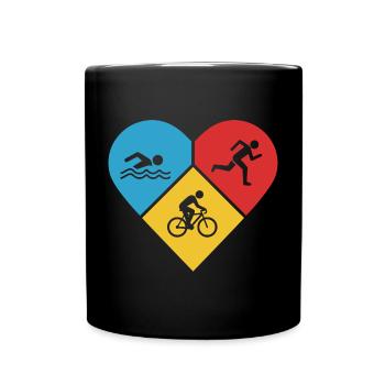 J’adore le triathlon - Mug uni - noir - Devant