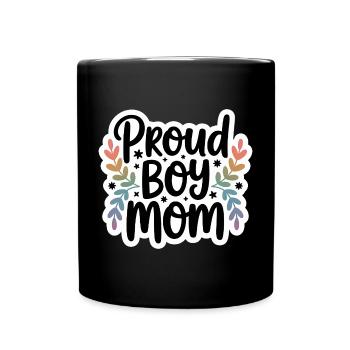 Proud mom - Full Colour Mug - black - Front