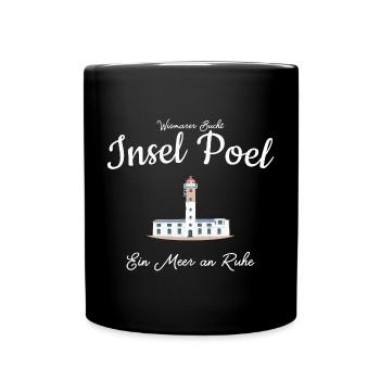 Poel Island, Timmendorf Beacon, Hand Drawing - Full Colour Mug - black - Front