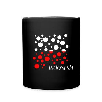 Indonesia Indonesien - Tasse einfarbig - Schwarz - Vorne