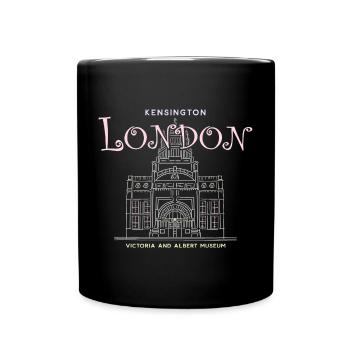 London, Kensington, Kunstmuseum, Handzeichnung - Tasse einfarbig - Schwarz - Vorne
