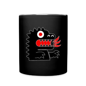 Dragon Monster - Full Colour Mug - black - Front