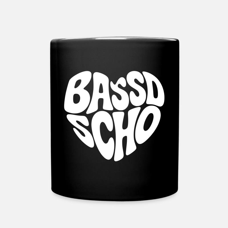 Bassd scho  - Tasse einfarbig - Schwarz