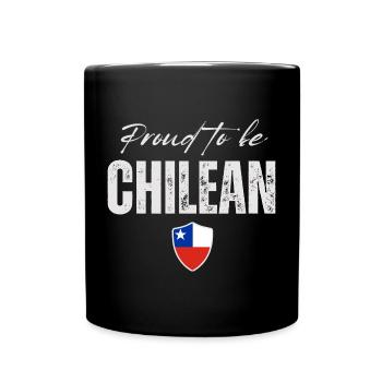 Fière chilienne, j’adore le Chili - Mug uni - noir - Devant