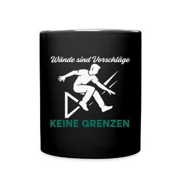 Parkour Jump - Design urbain dynamique - Mug uni - noir - Devant