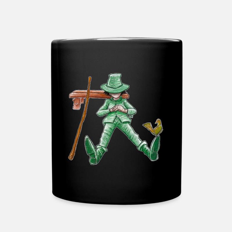 Une sieste pour le vagabond vert "GreenVagrant" - Mug uni - noir