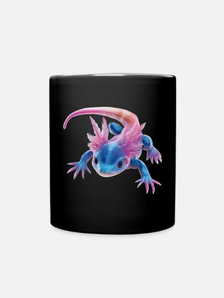 Axolotl - Tasse einfarbig - Schwarz