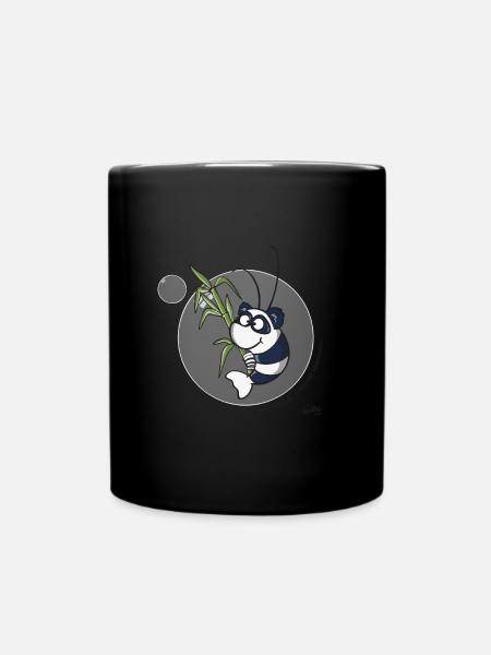 Panda Garnele - Tasse einfarbig - Schwarz