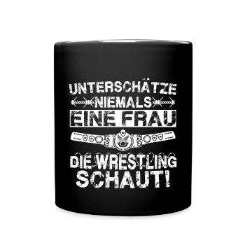 Wrestling - Tasse einfarbig - Schwarz - Vorne