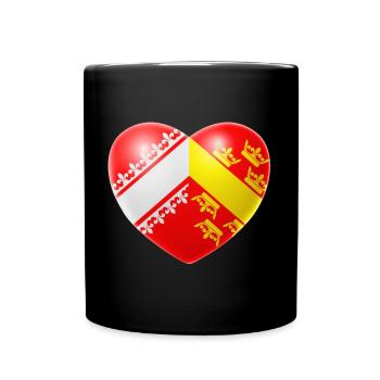 Heart (Alsace / Alsace) - Full Colour Mug - black - Front