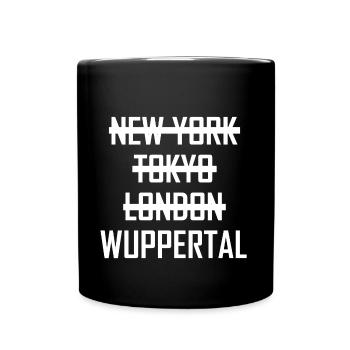 Metropole Wuppertal - Tasse einfarbig - Schwarz - Vorne
