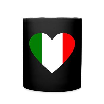Italie - Mug uni - noir - Devant