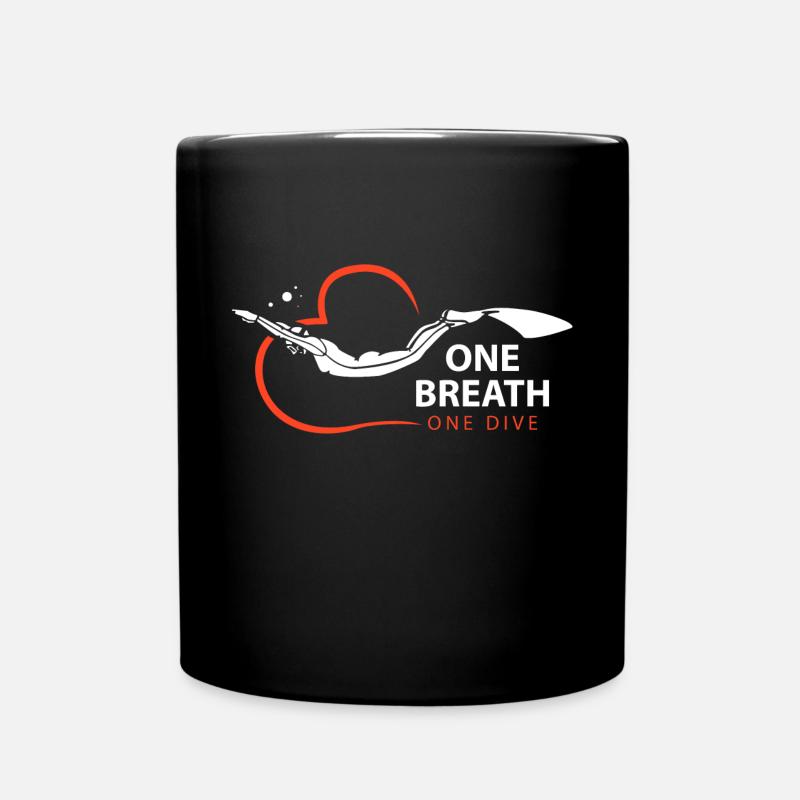 Apnée Plongée T-shirt & idée cadeau - Mug uni - noir