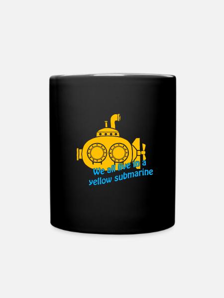 yellow submarine - Full Colour Mug - black