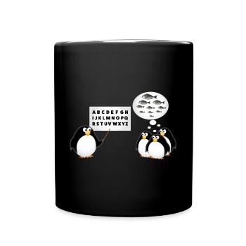 École - Pingouin - Mug uni - noir - Devant