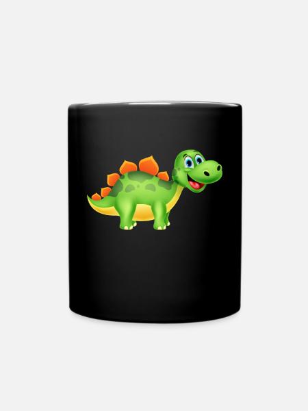 dinosaur - Full Colour Mug - black
