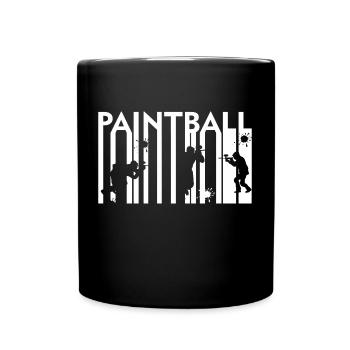 Paintball - Tasse einfarbig - Schwarz - Vorne