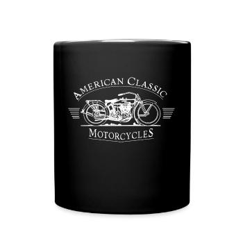 motos classiques américaines - blanc - Mug uni - noir - Devant