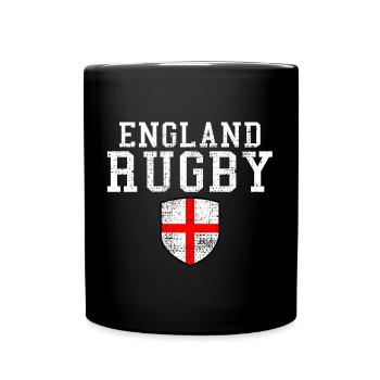 England rugby - Full Colour Mug - black - Front