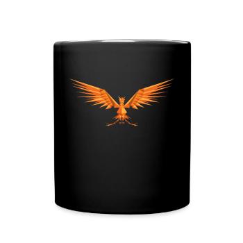 Dragon origami - Full Colour Mug - black - Front