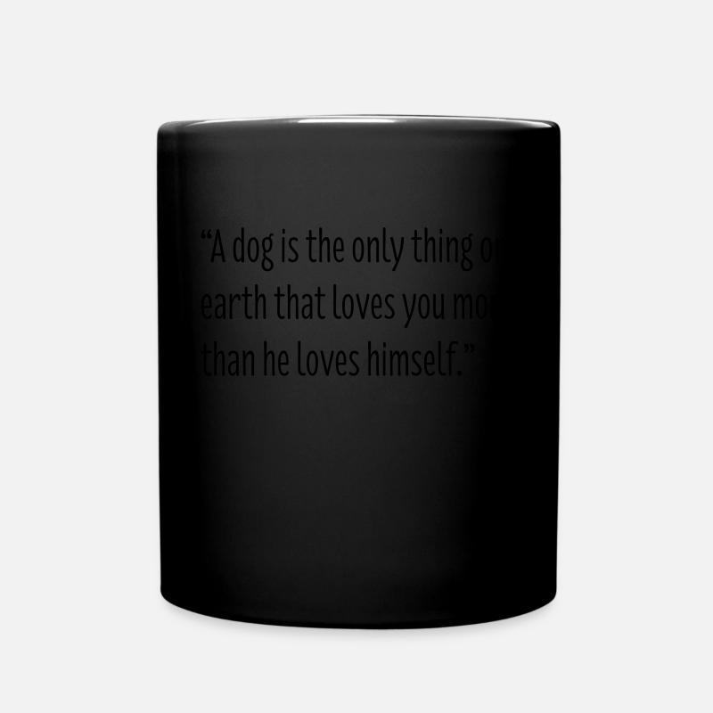 Chiens Amoureux - Mug uni - noir
