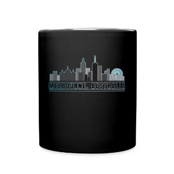 Melbourne Australien - Tasse einfarbig - Schwarz - Vorne