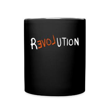 revolution - Tasse einfarbig - Schwarz - Vorne