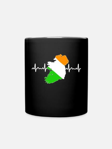 Irland - Tasse einfarbig - Schwarz