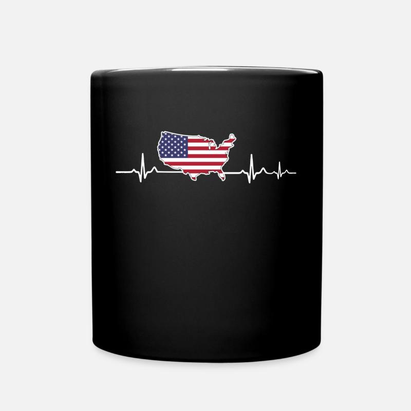 USA - Mug uni - noir