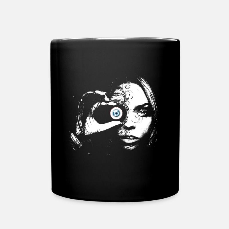 Je peux te voir - Mug uni - noir