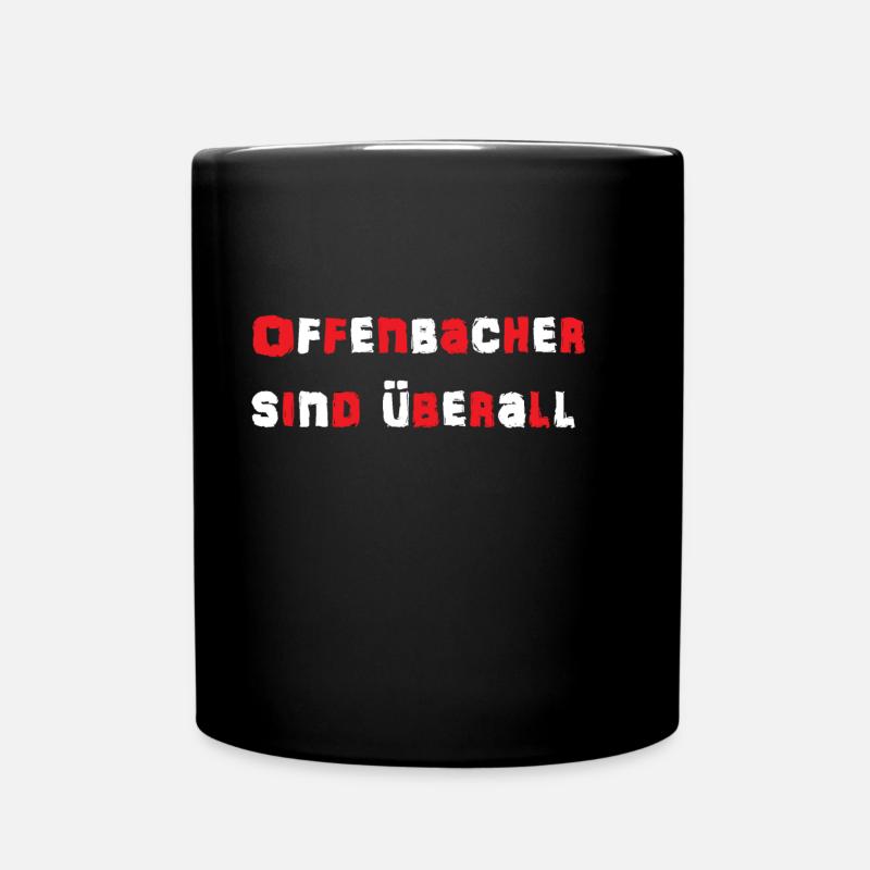 Offenbach - Tasse einfarbig - Schwarz