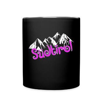 Südtirol - Tasse einfarbig - Schwarz - Vorne