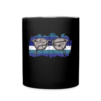 Glasses Sunglasses Glasses lunettes Nerd Geek - Full Colour Mug - black - Front