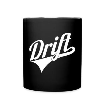 Drift Schriftzug Logo - Tasse einfarbig - Schwarz - Vorne