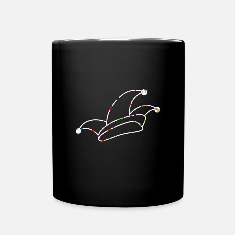 Karneval - Komiteemütze - Tasse einfarbig - Schwarz