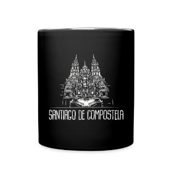 Santiago de Compostela Way of St. James Camino - Full Colour Mug - black - Front