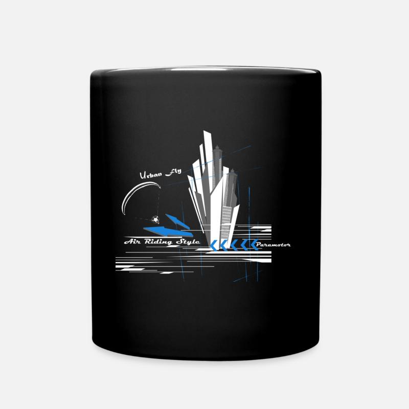 Libert'All Paramoteur Urban Fly bleu - Mug uni - noir
