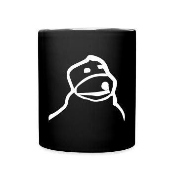 Flat Eric - Tasse einfarbig - Schwarz - Vorne