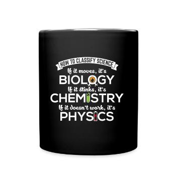 Classe Science Biologie Chimie Physique Don - Mug uni - noir - Devant